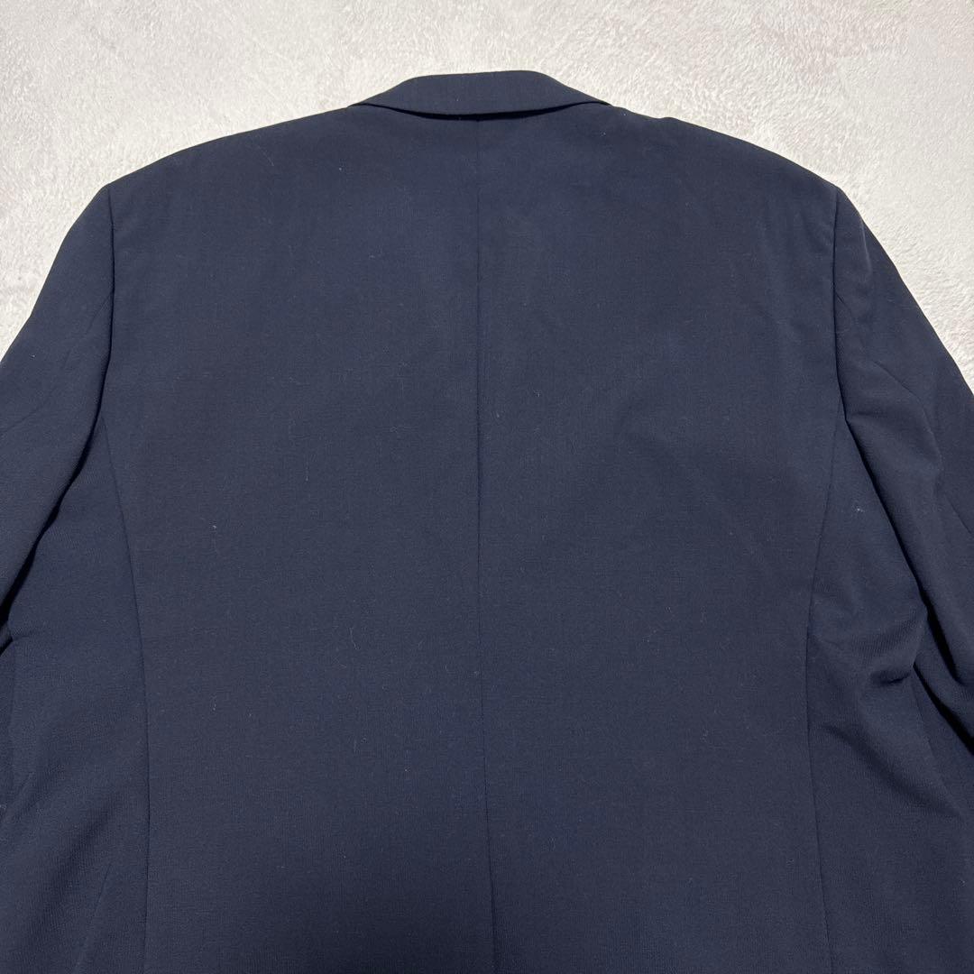 極美品 アオキ セットアップスーツ LES MUES 2B 背抜き 2XL 濃紺