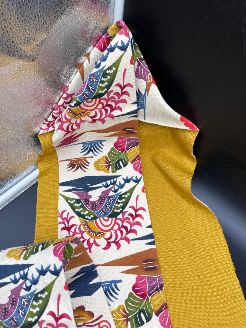 △名古屋帯 洒落帯　高級△ 正絹　紅型　型染　古典柄　293