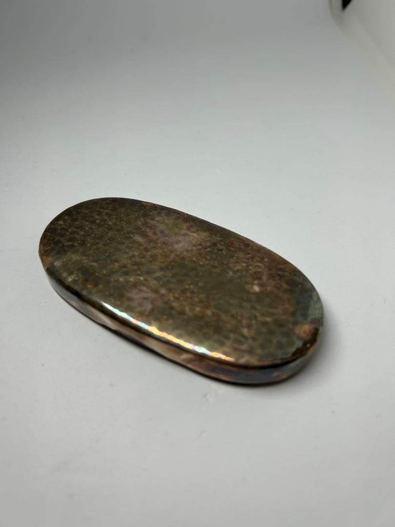 銀製　三越 Mitsukoshi 携帯灰皿 小物入れ 槌目加工 34g