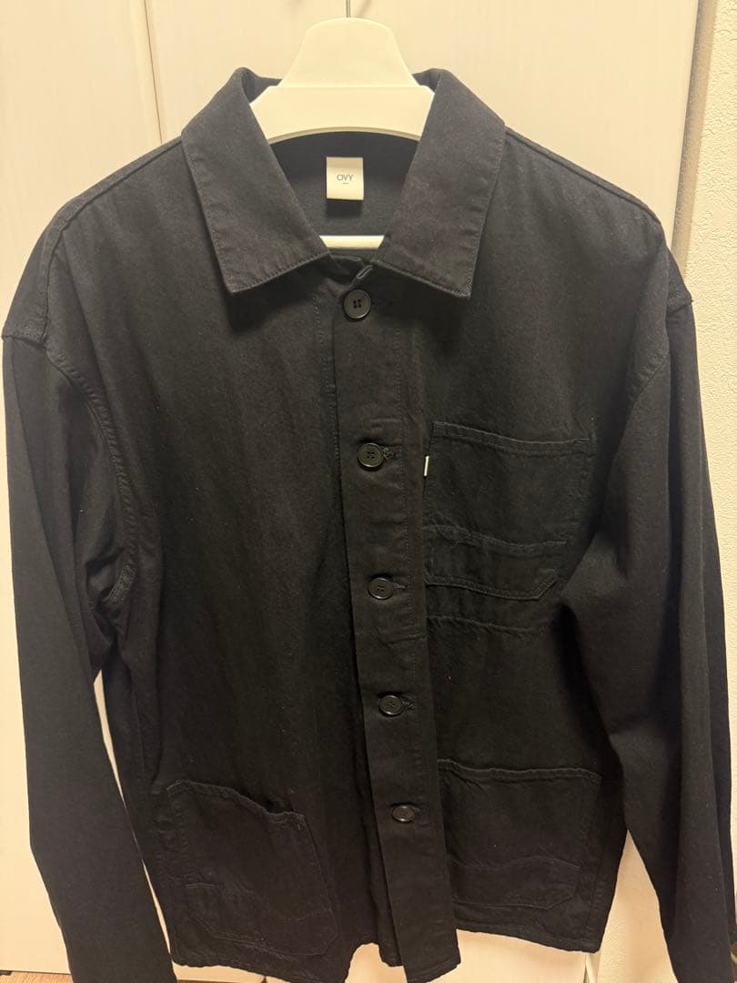 OVY Euro Work Black Denim Jacket Ｌ
