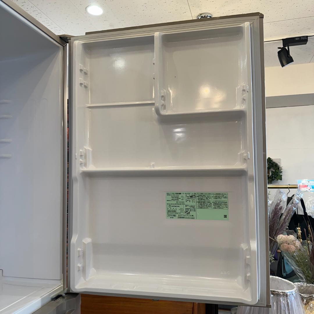 iΦ【大特価】HITACHI 冷凍冷蔵庫 R-K42F 2016年製 冷蔵庫 ②