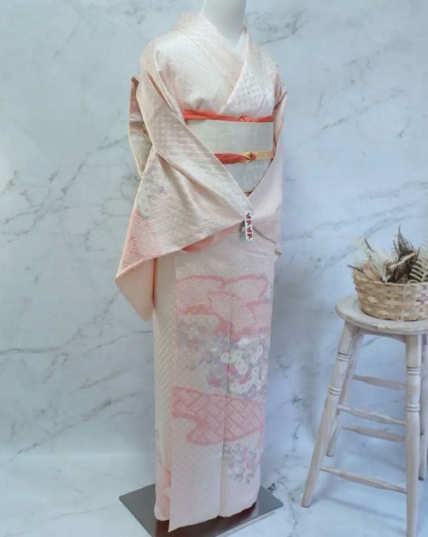 訪問着 フルセットa439Ｄ　七五三　入学式　お宮参り　結婚式　絞り