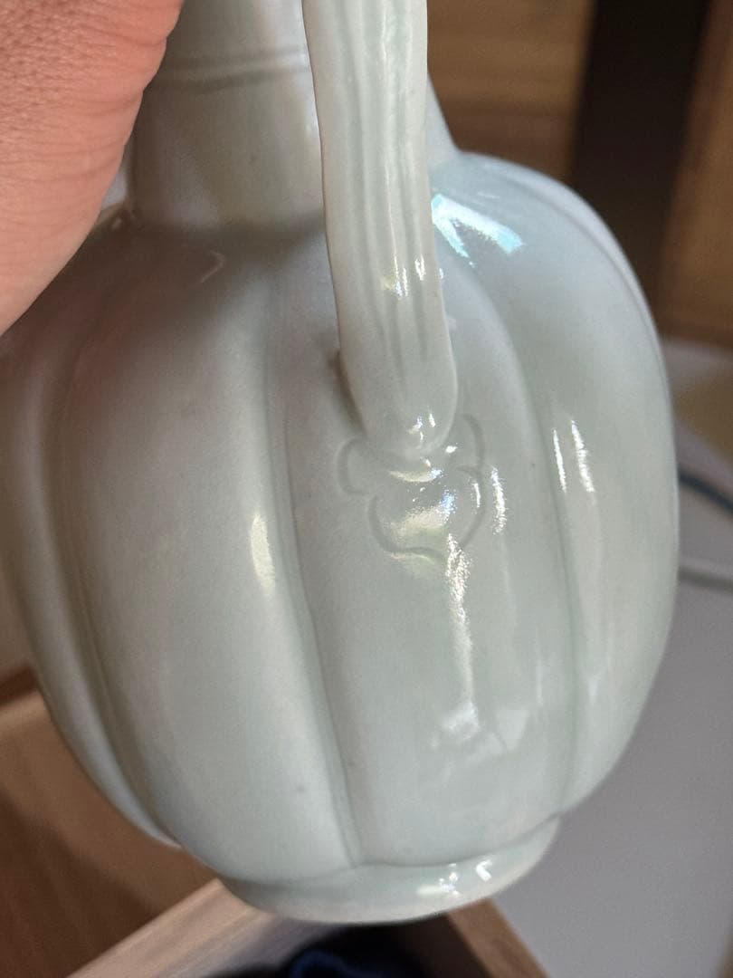 ‼️早速半額‼️リサイクルFORT‼️旧家から直送唐物④‼️中国物で青白磁共蓋水注‼️