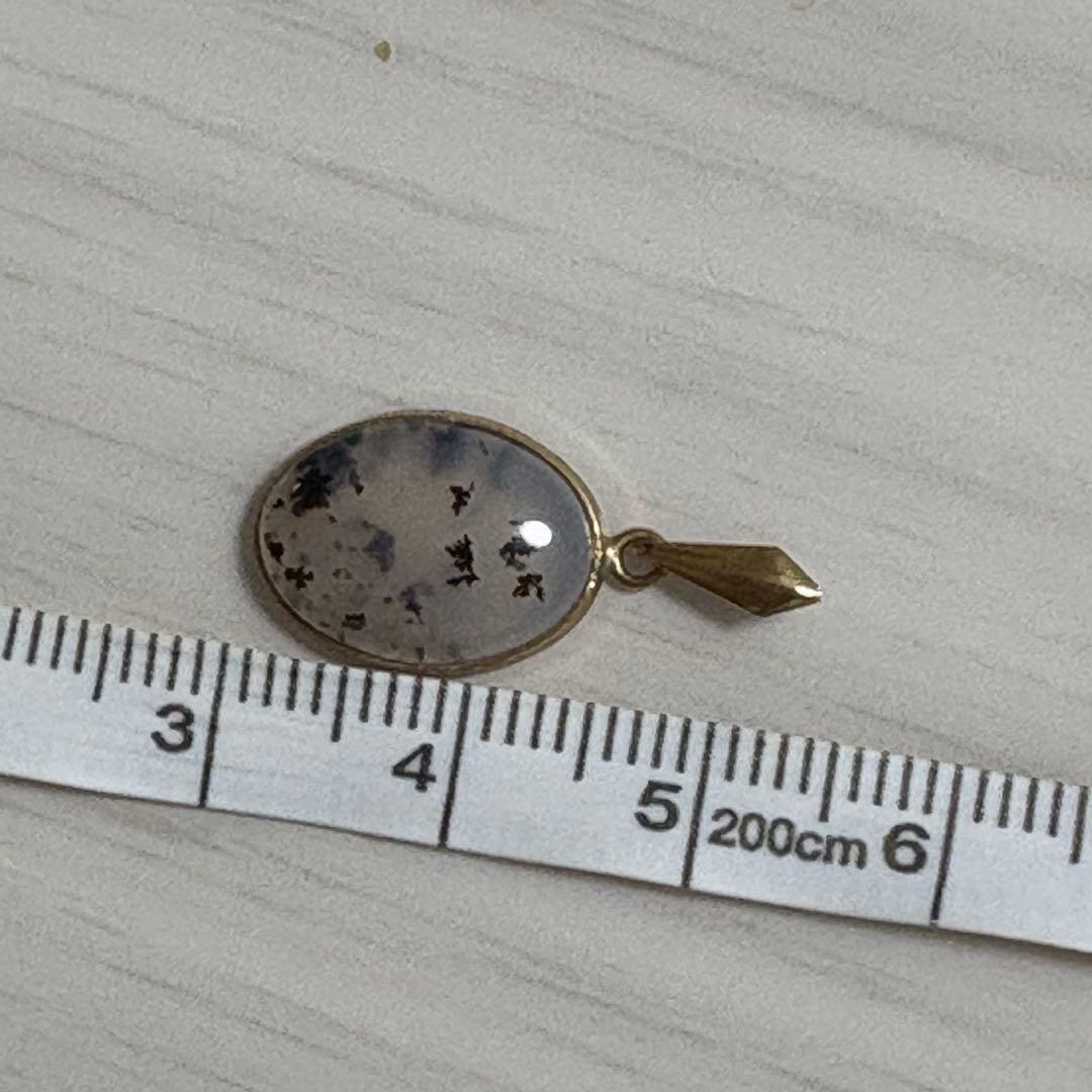 k18アケイト天然石チャーム