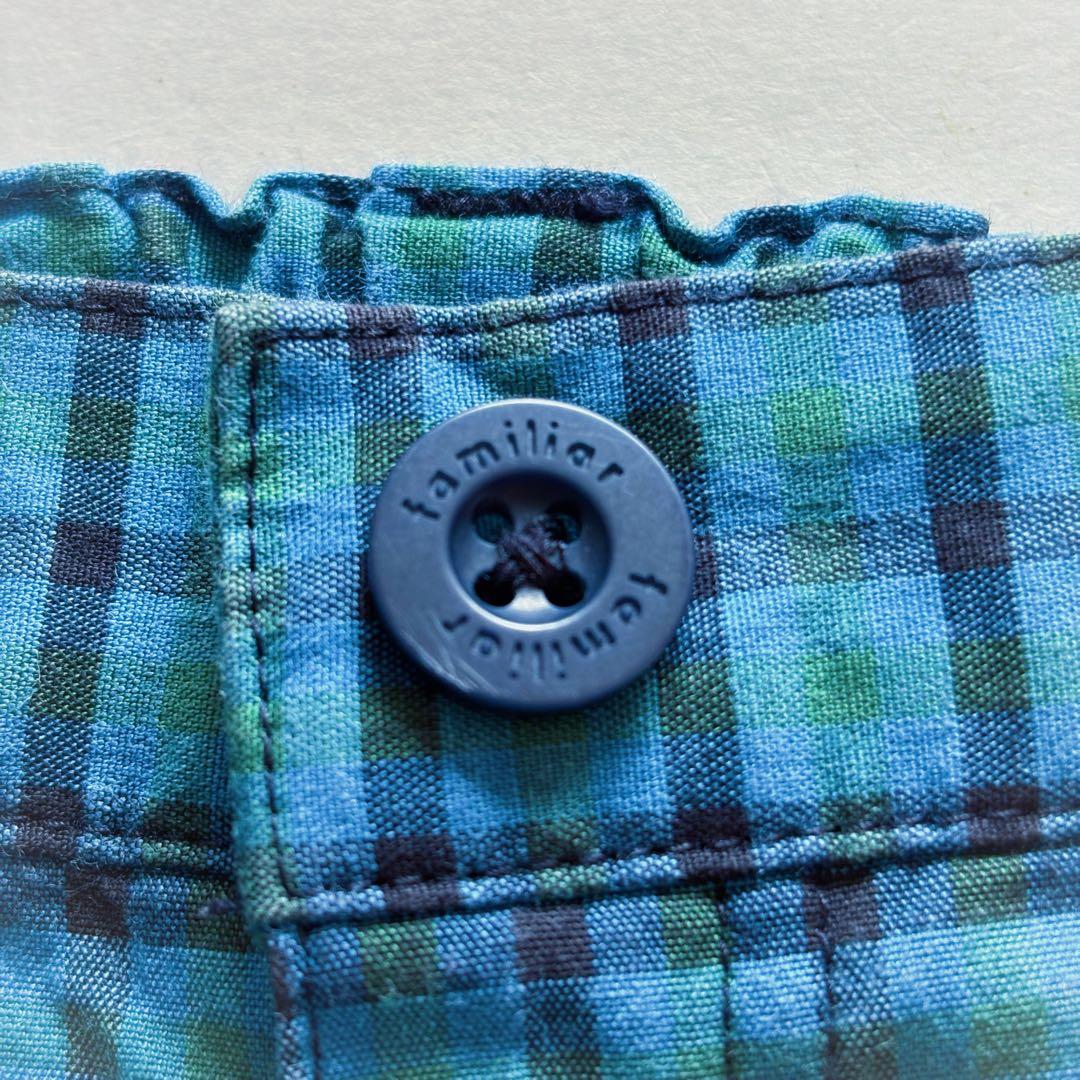 美品 familiar フォ－マルセット シャツ 120 ベスト パンツ 110