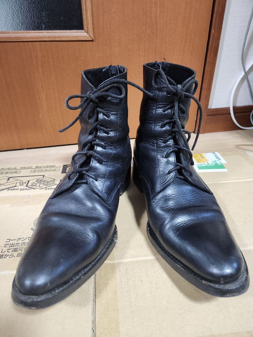 LAD MUSICIAN バックジップレザーブーツ