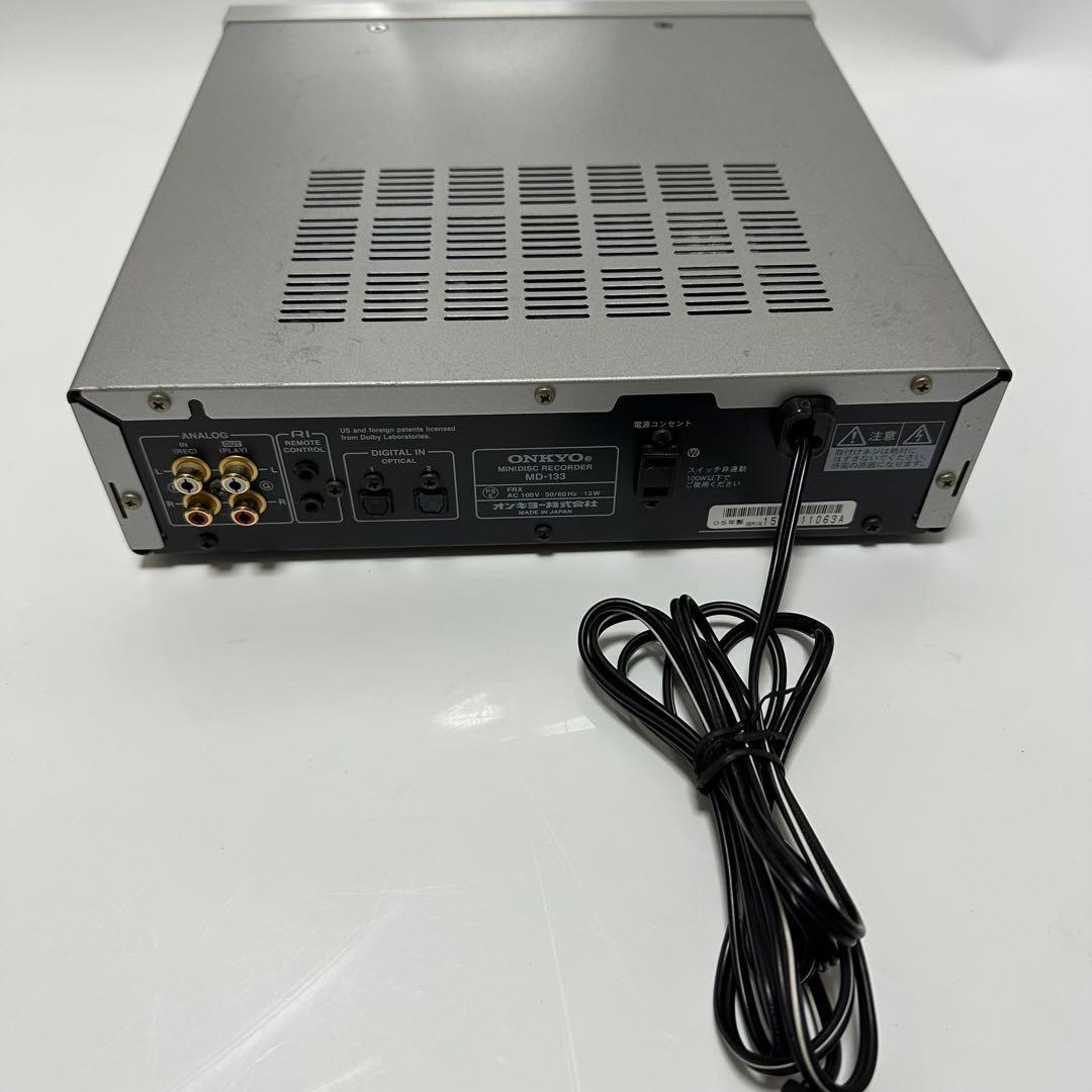 ONKYO MD-133 動作品　HI-MD対応機 MDデッキ MDプレーヤー