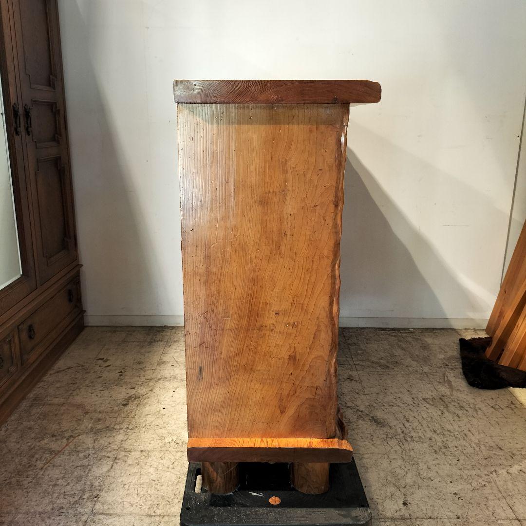 M●WS東名 希少 和ヴィンテージ 屋久杉 茶棚 飾り棚 サイドボード