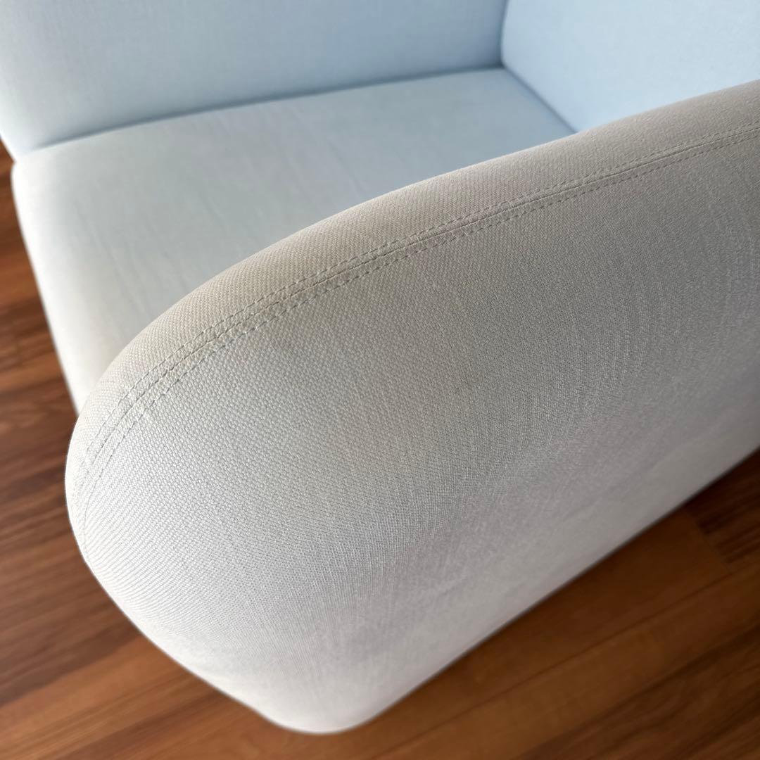 IDEE イデー ミラーソファ 1人掛け／ナチュラル×北欧デザイン/水色