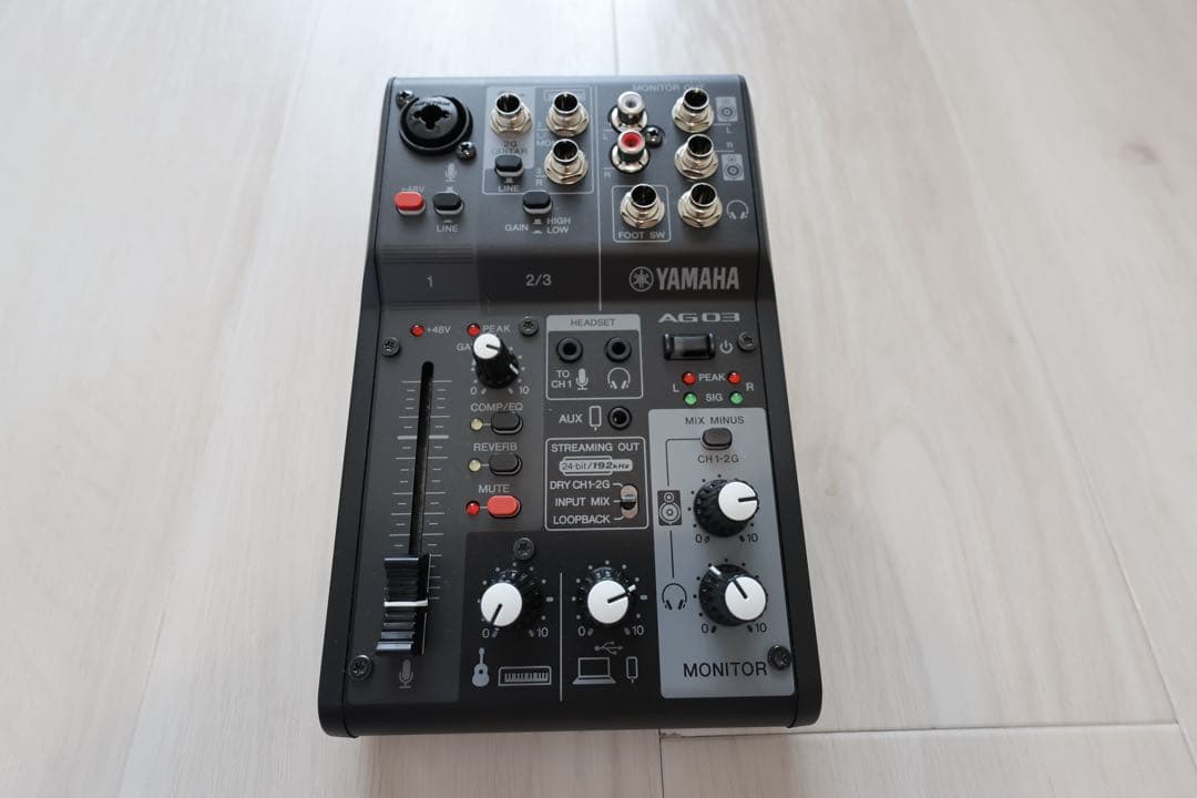 YAMAHA AG03MK2 ブラック ライブストリーミングミキサー