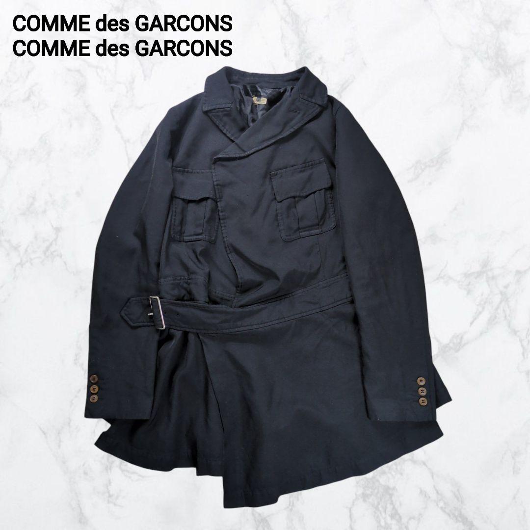 【希少】コムデギャルソン コムコム ポリ縮 ベルテッド プリーツジャケット