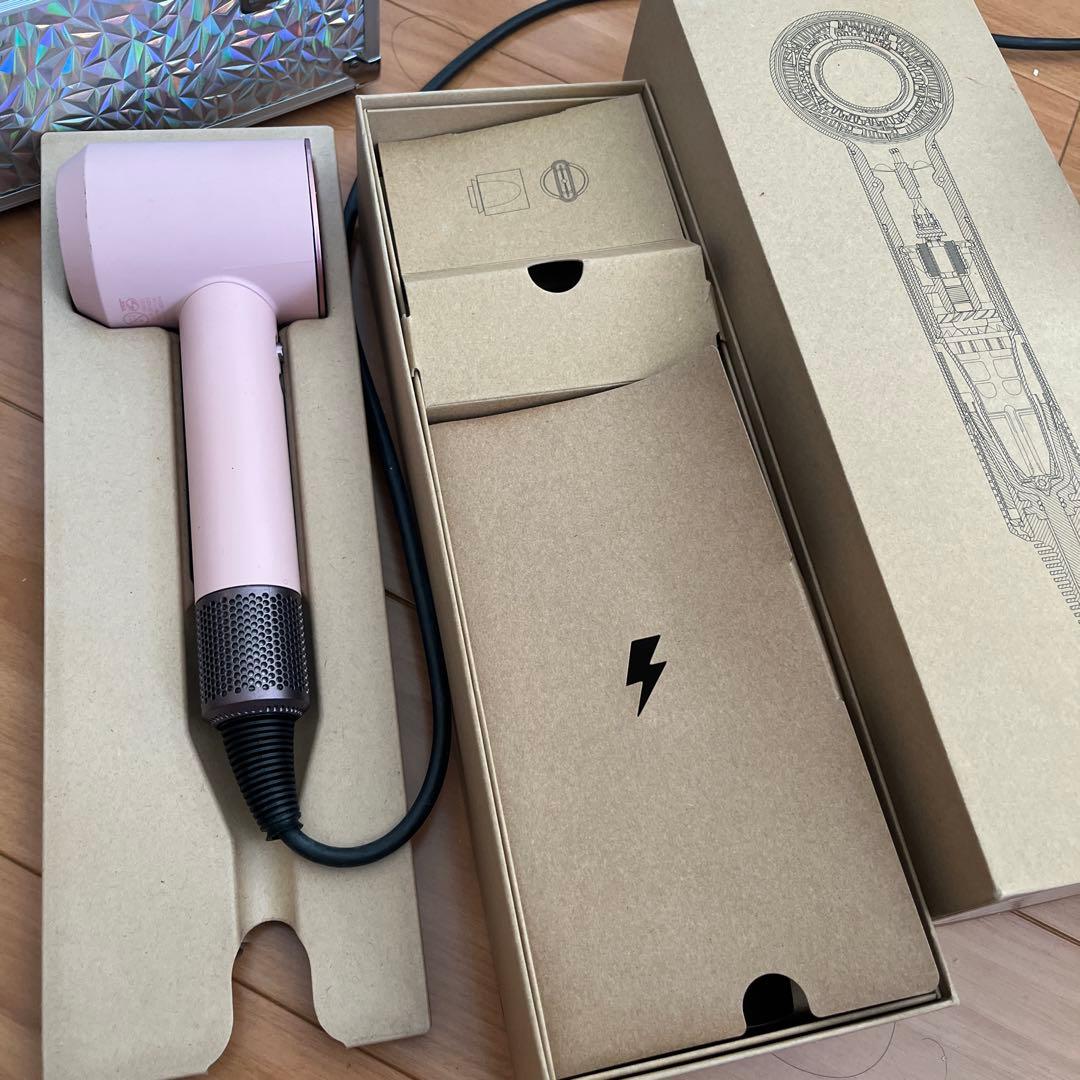 Dyson ピンク ヘアドライヤー セット