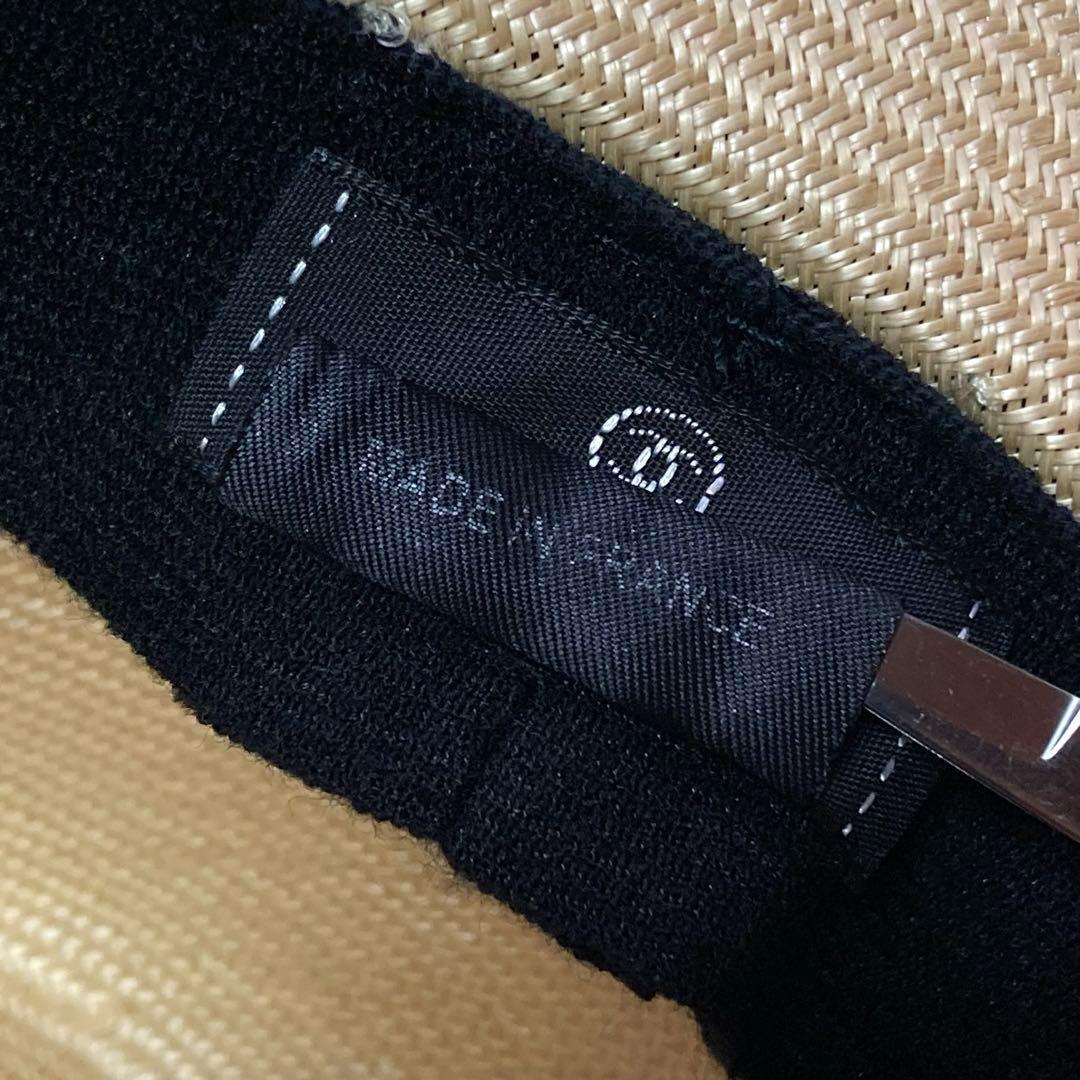 CHANEL シャネル ココマーク付き ストローハット ロングブリム