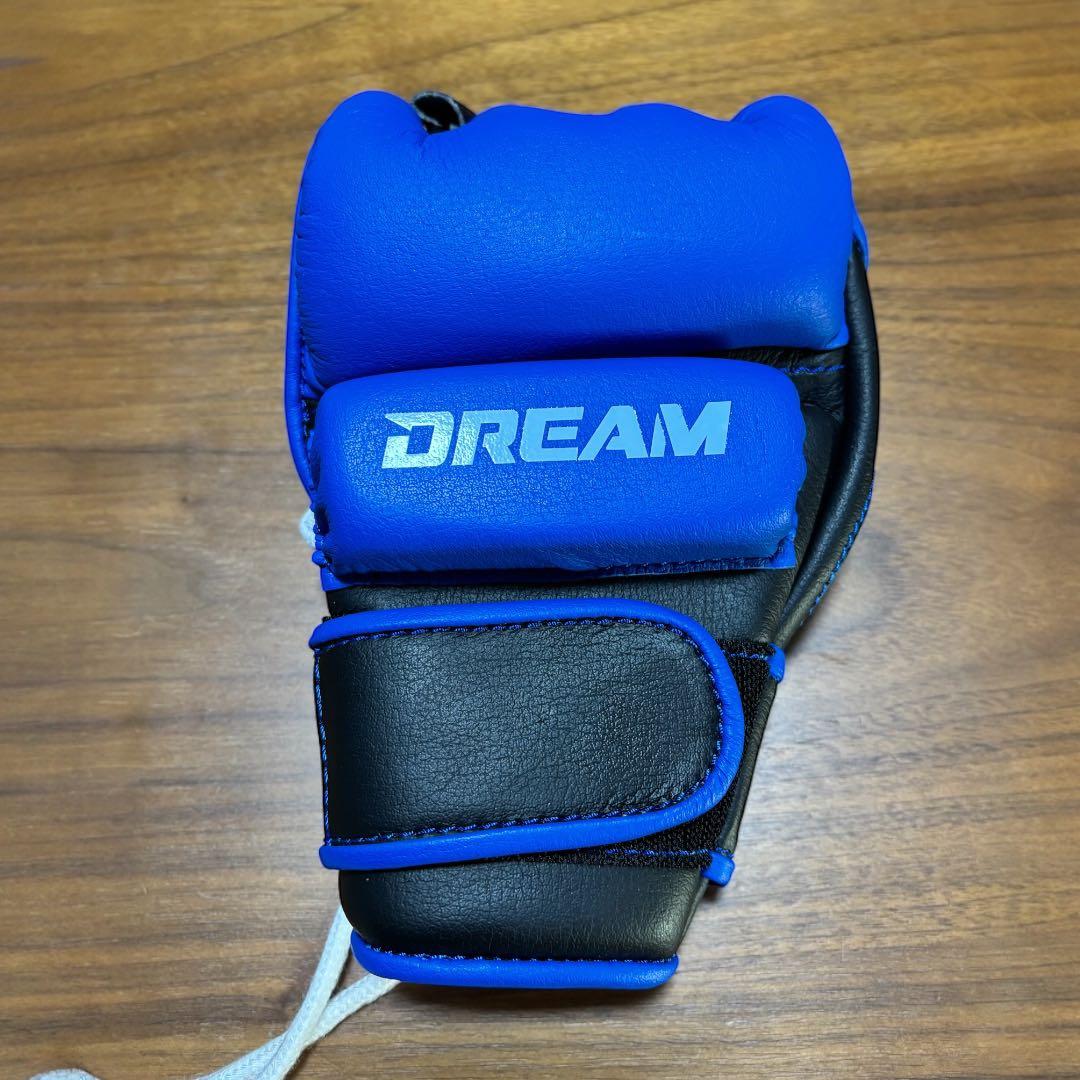 【備品】DREAM オープンフィンガーグローブ ブルー×ホワイト
