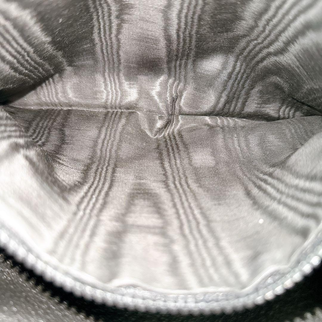 セリーヌ クラッチ セカンド バッグ マカダム ロゴ 本革 黒 ゴールド金具