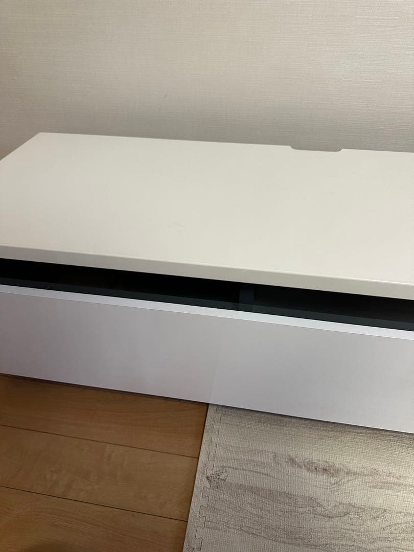 【LOWYA】テレビボード　ホワイト 完成品 37型 120cm ロウヤ