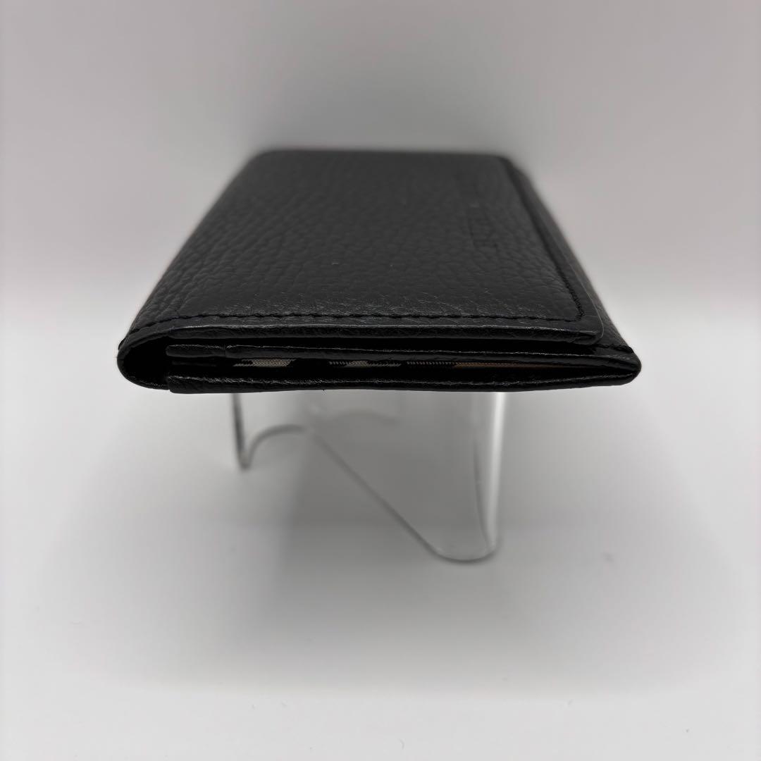 BURBERRY 名刺ケース　カードケース　ブラック　ノバチェック　レザー