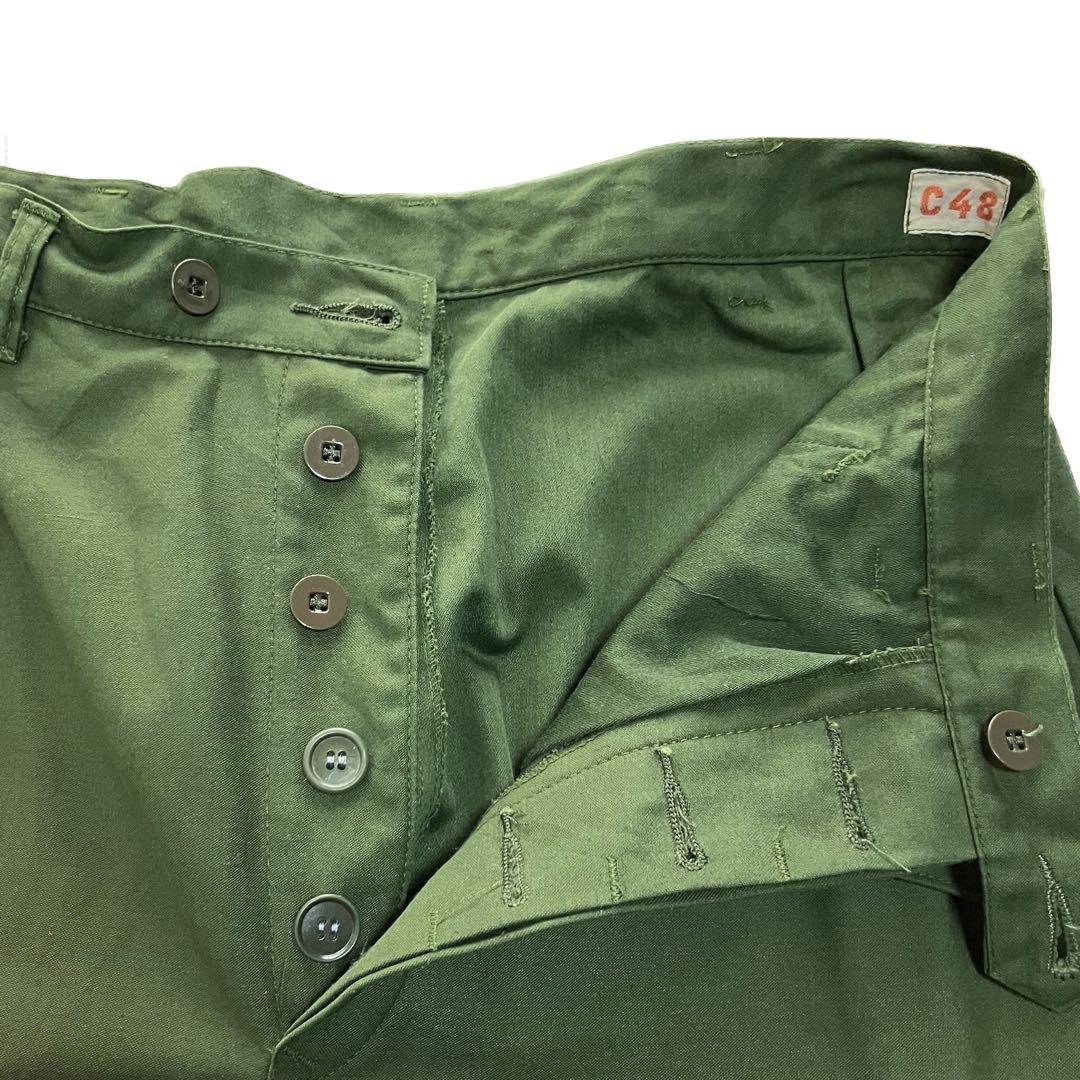 良品 スウェーデン軍 M59 ミリタリー カーゴパンツ C48 W34 ユーロ