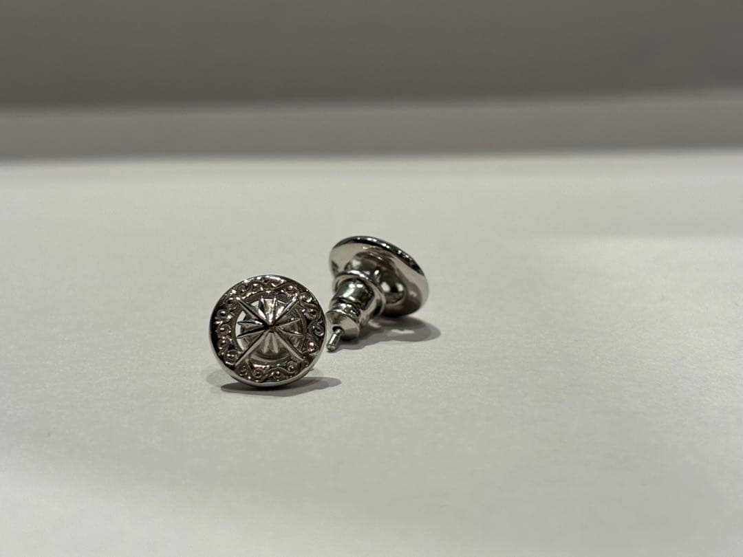 【SAAD】 シルバー　アラベスク　サンシンボル　　円形ピアス