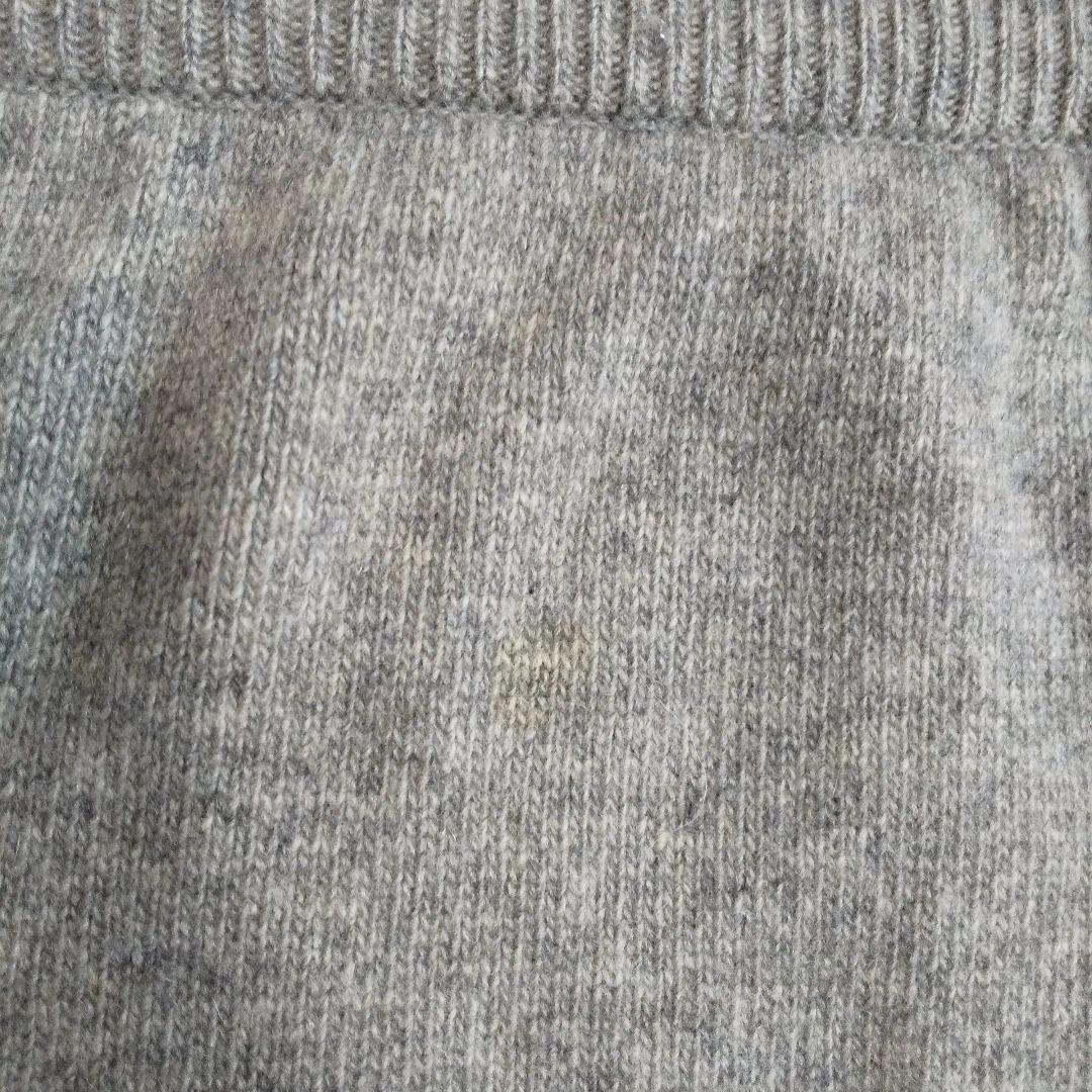 ky218 CHANEL ニットスカート グレー カシミア100 2サイズ