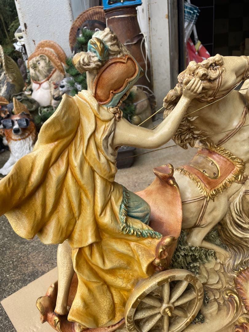 BEBE【ITALY】馬車ベンハー　ロココ調　西洋美術品　置物　オブジェ