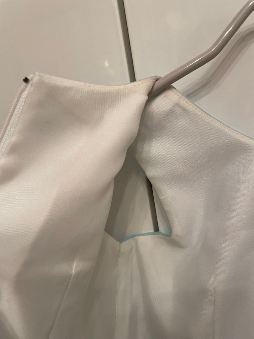 DRESCCO ライトブルー刺繍ロングドレス　発表会