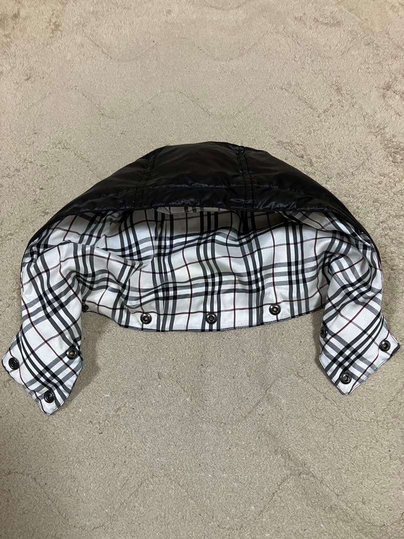 【Niko様】バーバリーブラックレーベルダウンベスト　ノバチェック美品、Lサイズ