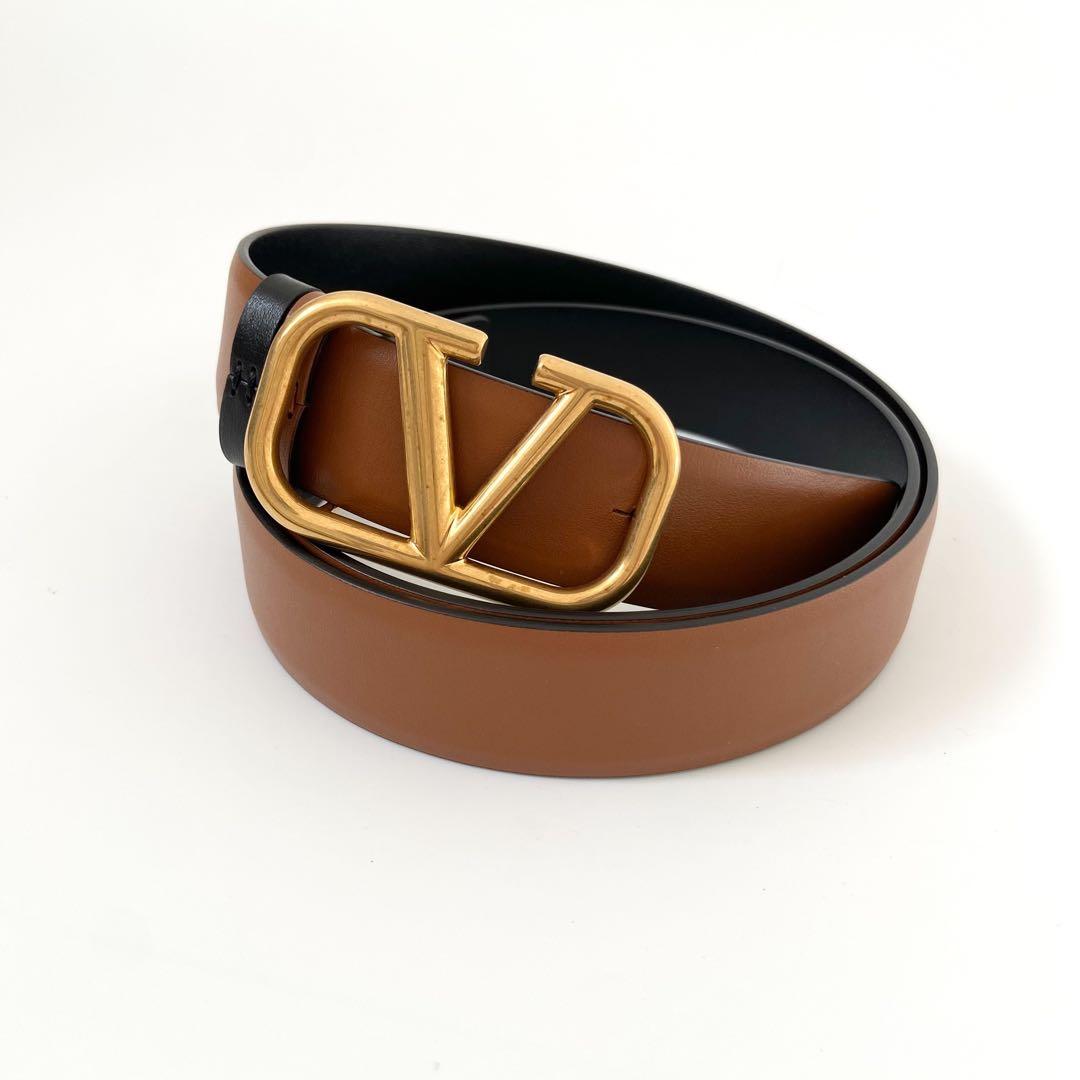 美ヴァレンティノ ベルト バックル リバーシブル 85 ゴールド