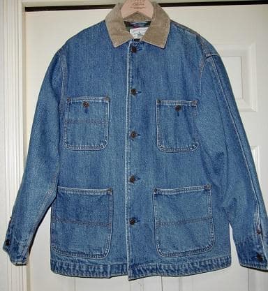 90s　ラルフローレン　襟コーデュロ　内側ネイティブ　デニムカバーオール