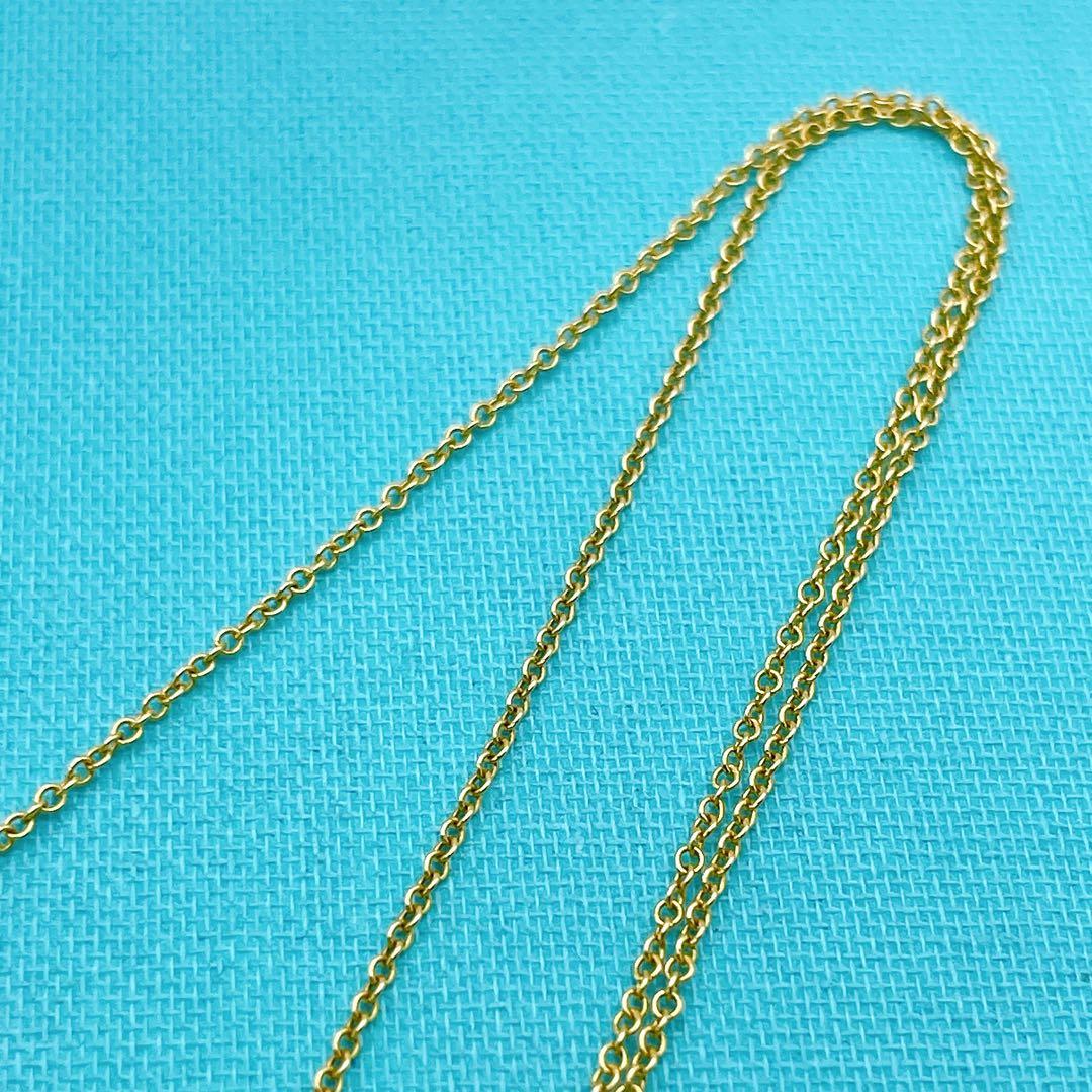 Tiffany & Co. ネックレス　Tスマイル K18　スモール YG750
