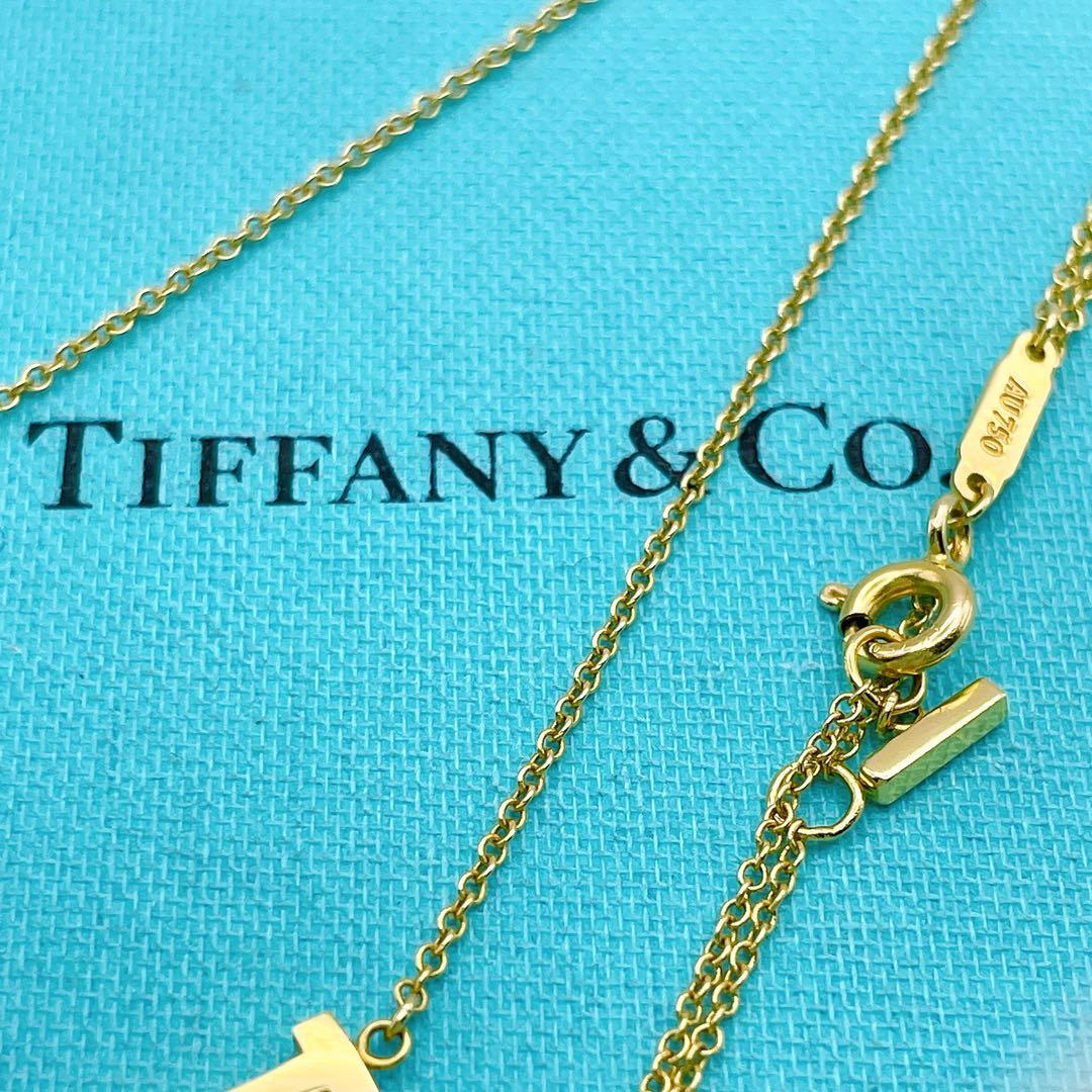 Tiffany & Co. ネックレス　Tスマイル K18　スモール YG750