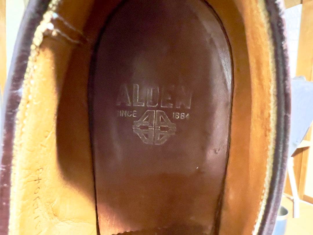 オールデン Alden 旧ロゴ 9.5 27.5㎝