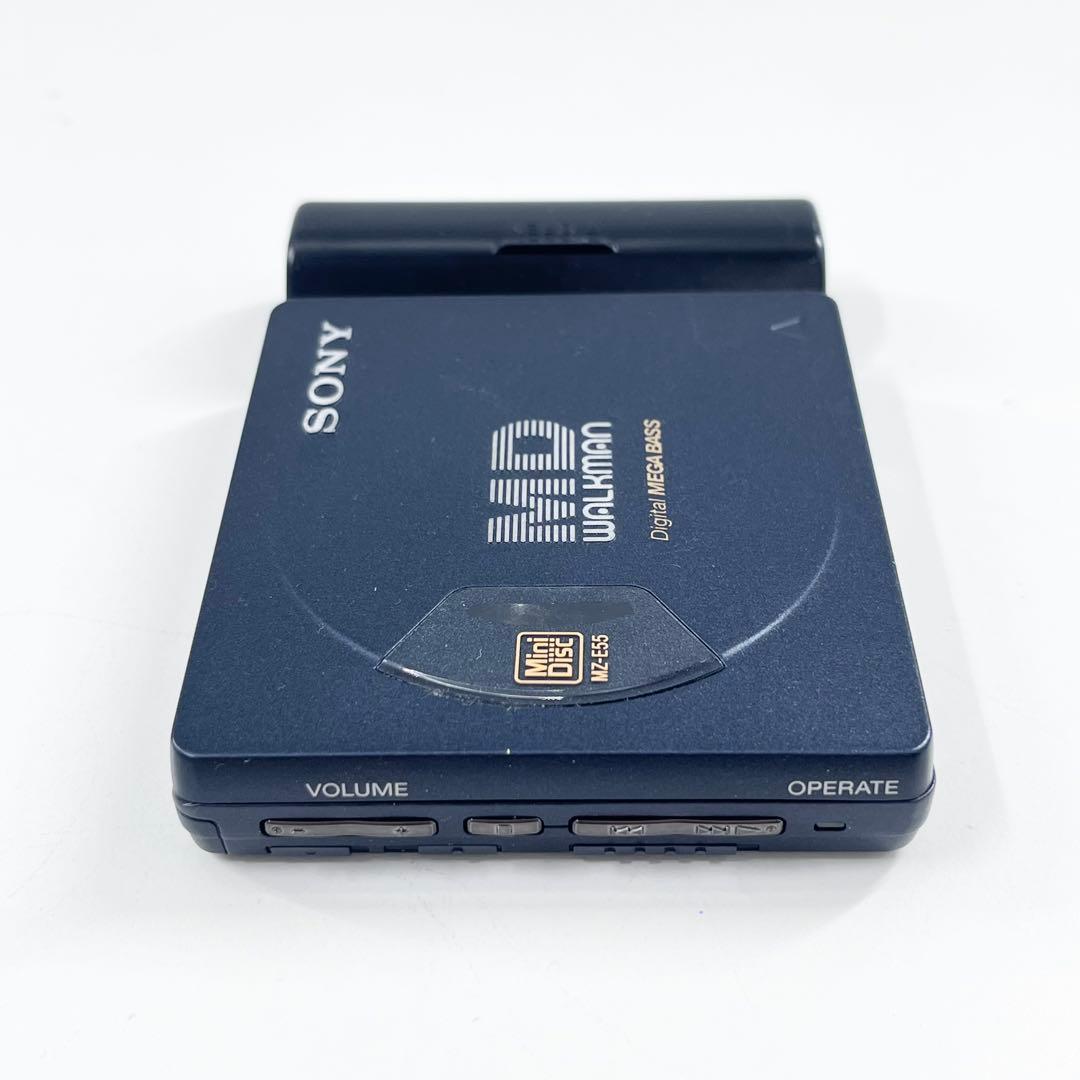 SONY MZ-E55 MDウォークマン 美品 動作確認済 リモコン ケース付