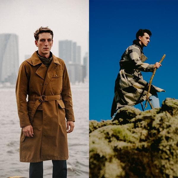 タグ付き MOTORCYCLE ウール チェック ライダース コート S