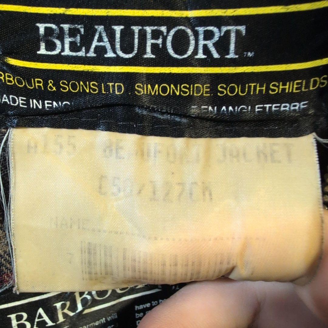 ワンコBarbour BEAUFORTチャコールブラックc50