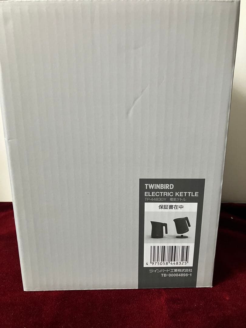 【新品】TWINBIRD 電気ケトル TP-4483 グレー