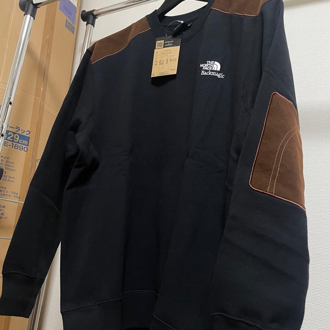 ノースフェイス Backmagic限定 Sweat Crew【L】ブラック 黒