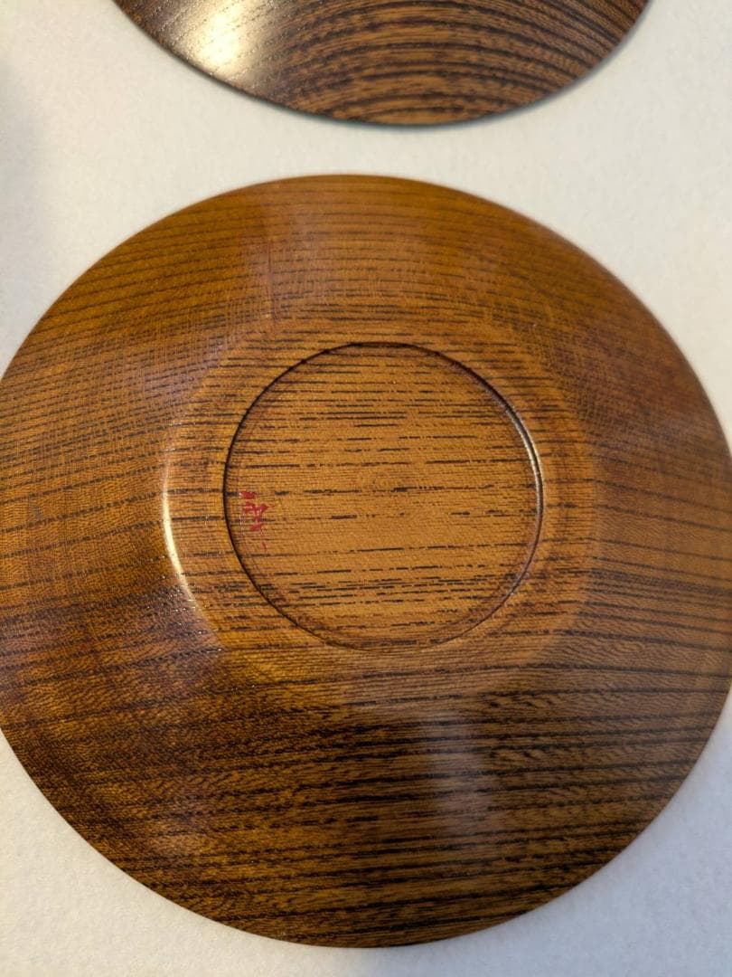 吉田華正作　漆器　蒔絵　銘々皿　ブルームーン　新品２箱４枚セット