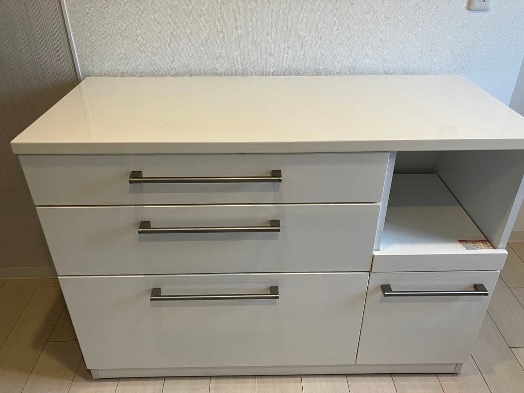 【4月19日処分】ニトリ　キッチンカップボード　縦50.5横119.5高さ85