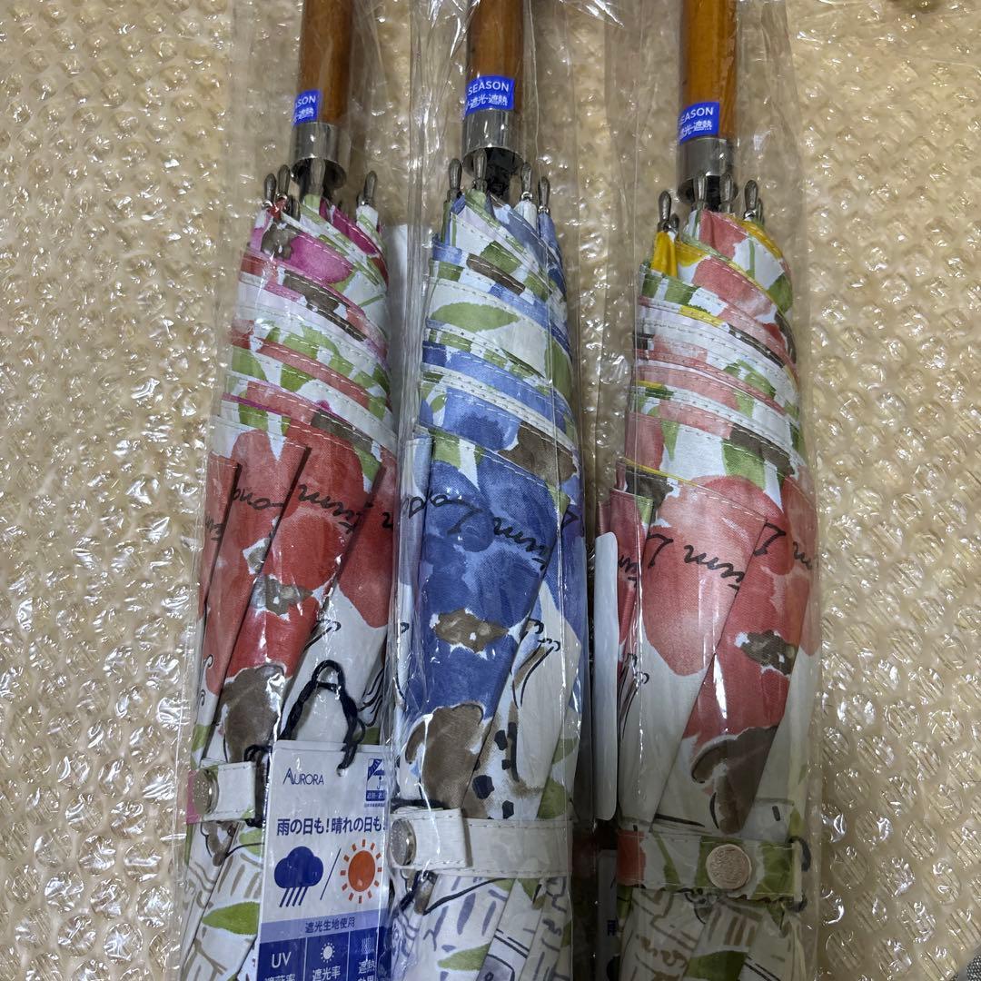 【新品未使用】Aquascutum アクアスキュータム 晴雨兼用 長傘 イラスト