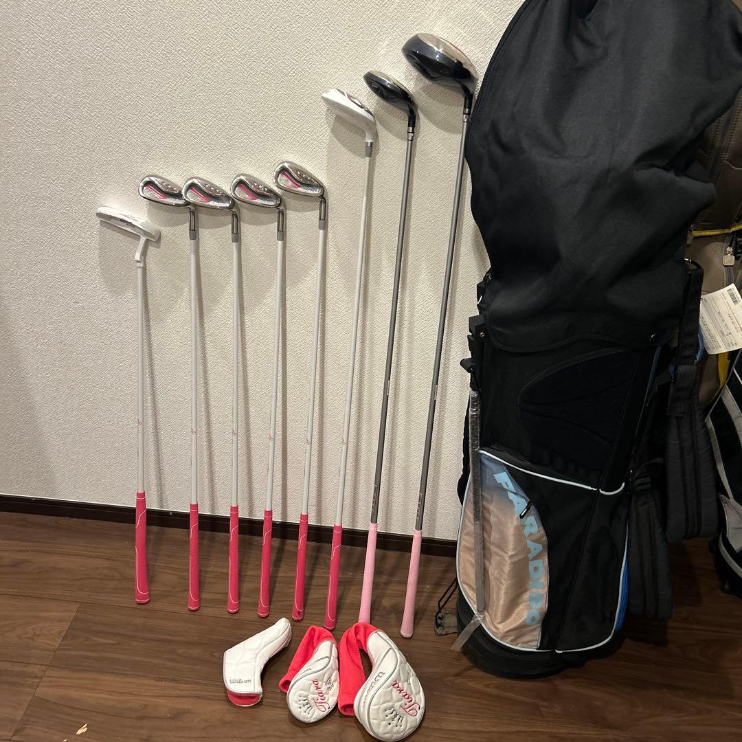 ウィルソン他　レディースL 右利き　ハーフゴルフセット