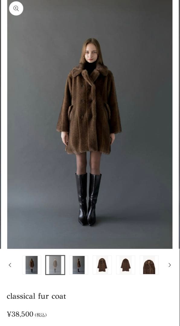 ✳︎新品タグ付き✳︎Acka classical fur coat ファーコート