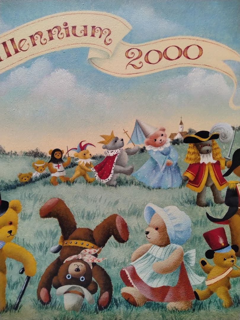 トールペイント特大作品　ベアの行進ミレニアム