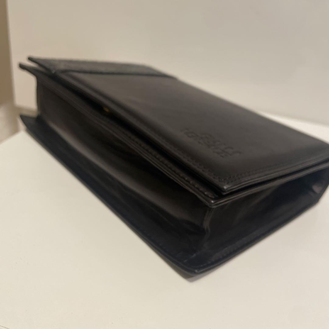 美品❣️ジャンニベルサーチェ　ラムレザーショルダーバック