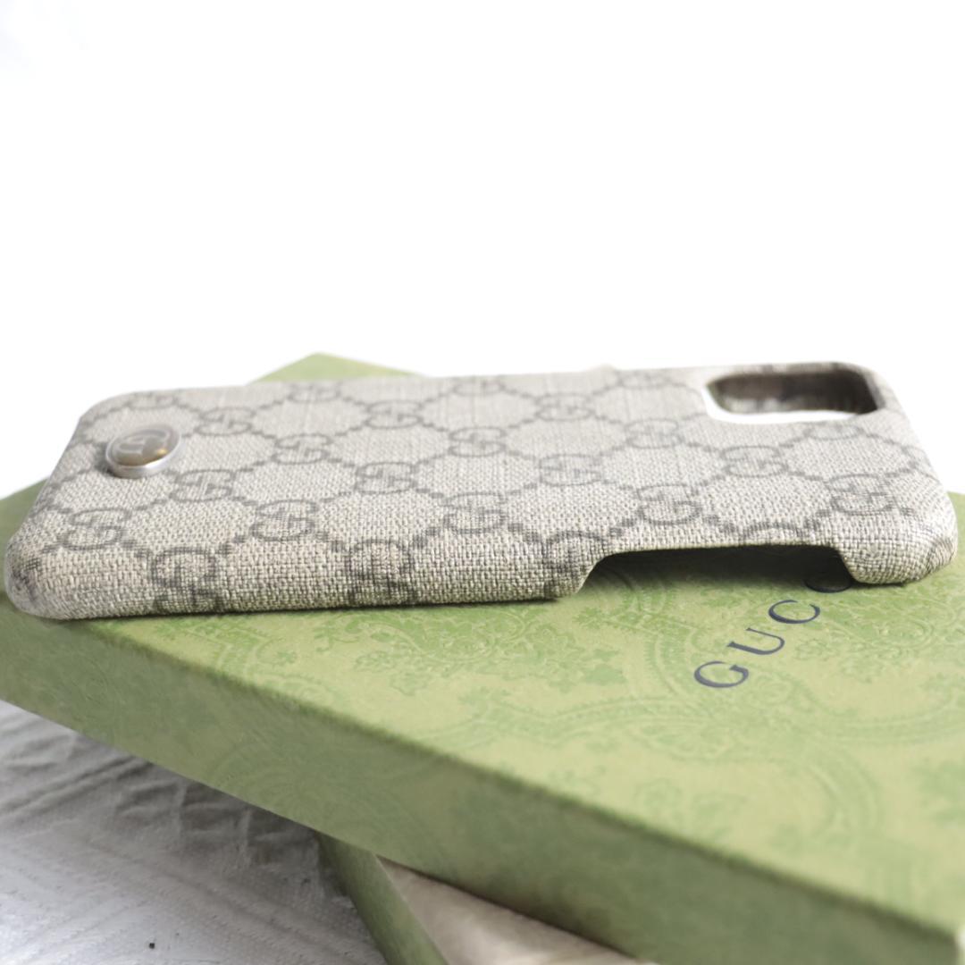 GUCCI　アイフォンケース　iPhone11ProMAX　GG　オフィディア