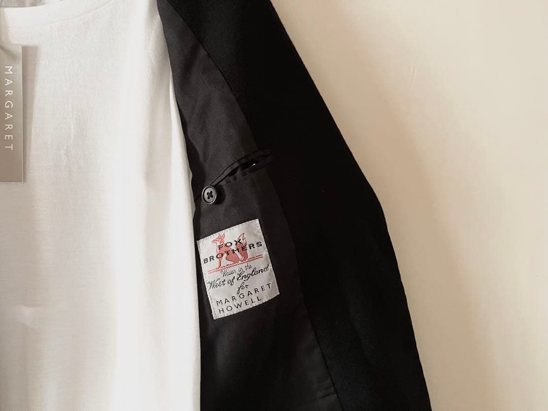 マーガレットハウエル×フォックスブラザーズ フランネルジャケット6.4万 黒