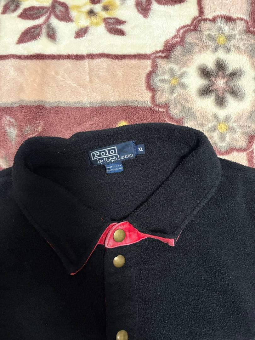 ・80s Ralph Lauren snap T Black usa製