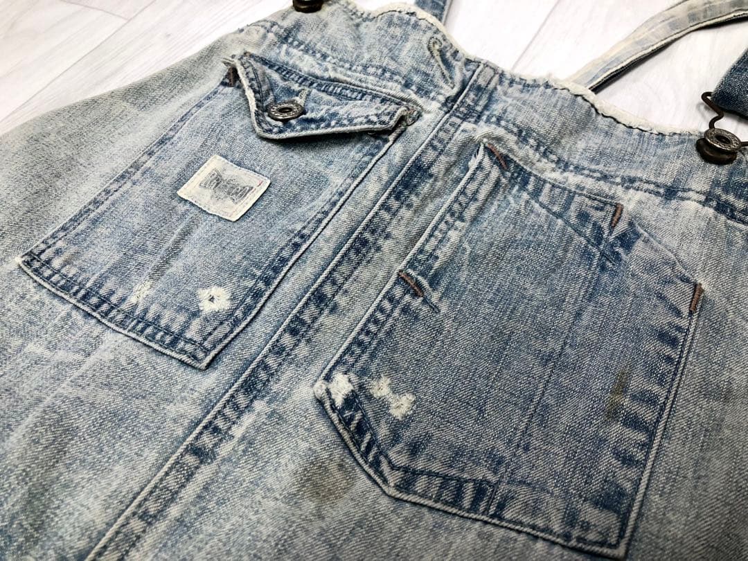 RRL ダブルアールエル オーバーオール リペアダメージ加工 ラルフローレン