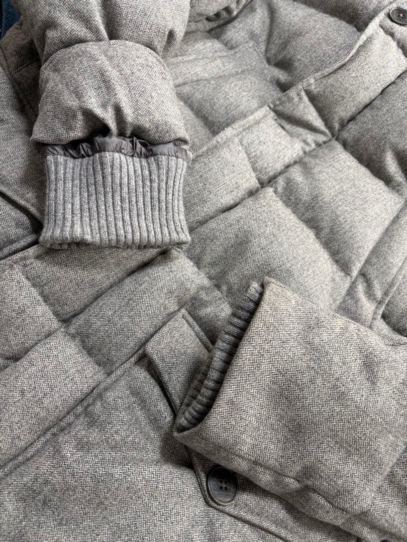 定価37.8万 ヘルノ×ロロピアーナ 最高級カシミヤシルク フーデッドダウン48