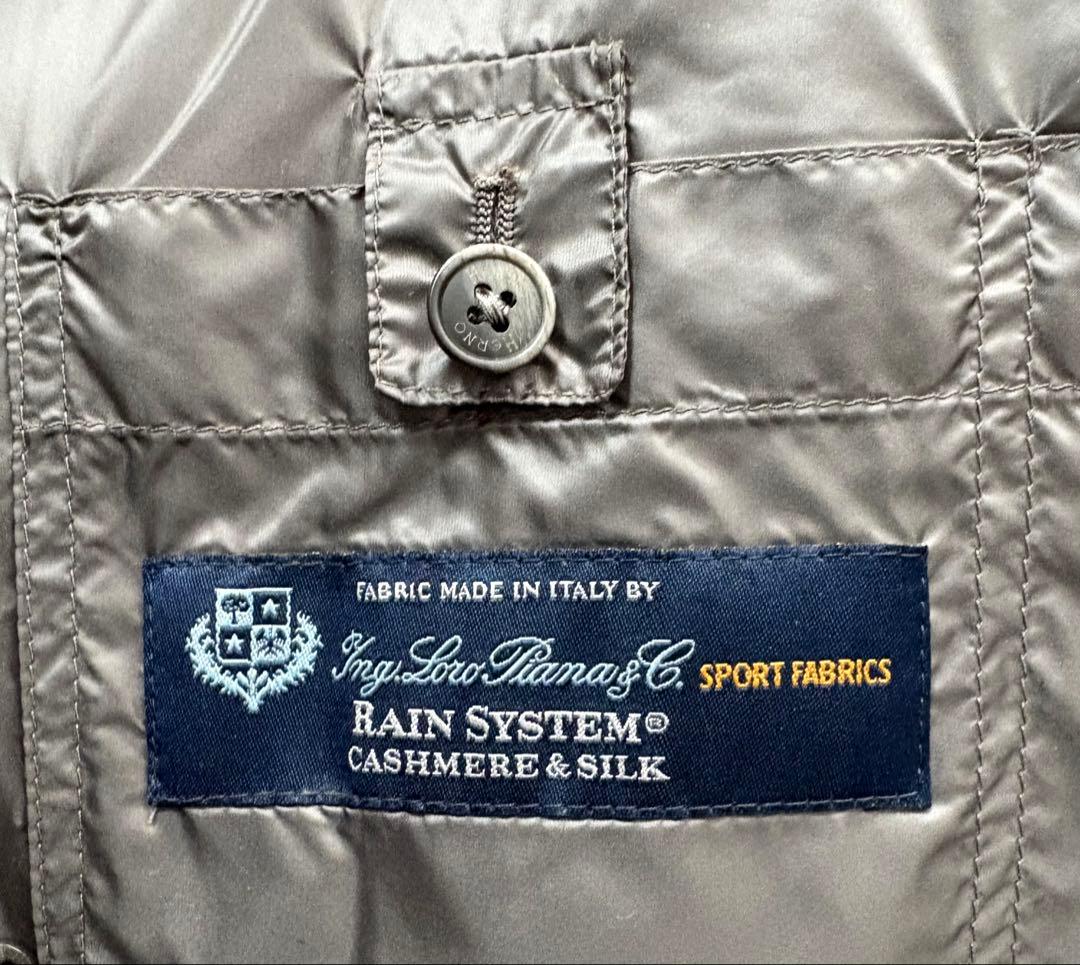 定価37.8万 ヘルノ×ロロピアーナ 最高級カシミヤシルク フーデッドダウン48